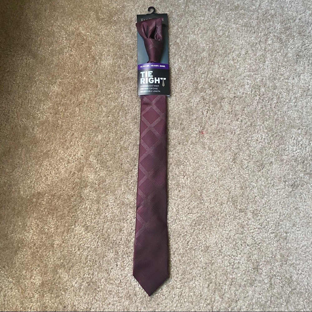 Burgundy Van Heusen Tie